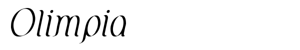 Olimpia font preview